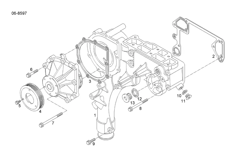 Buy Distributor Housing Installation Coolant Pump