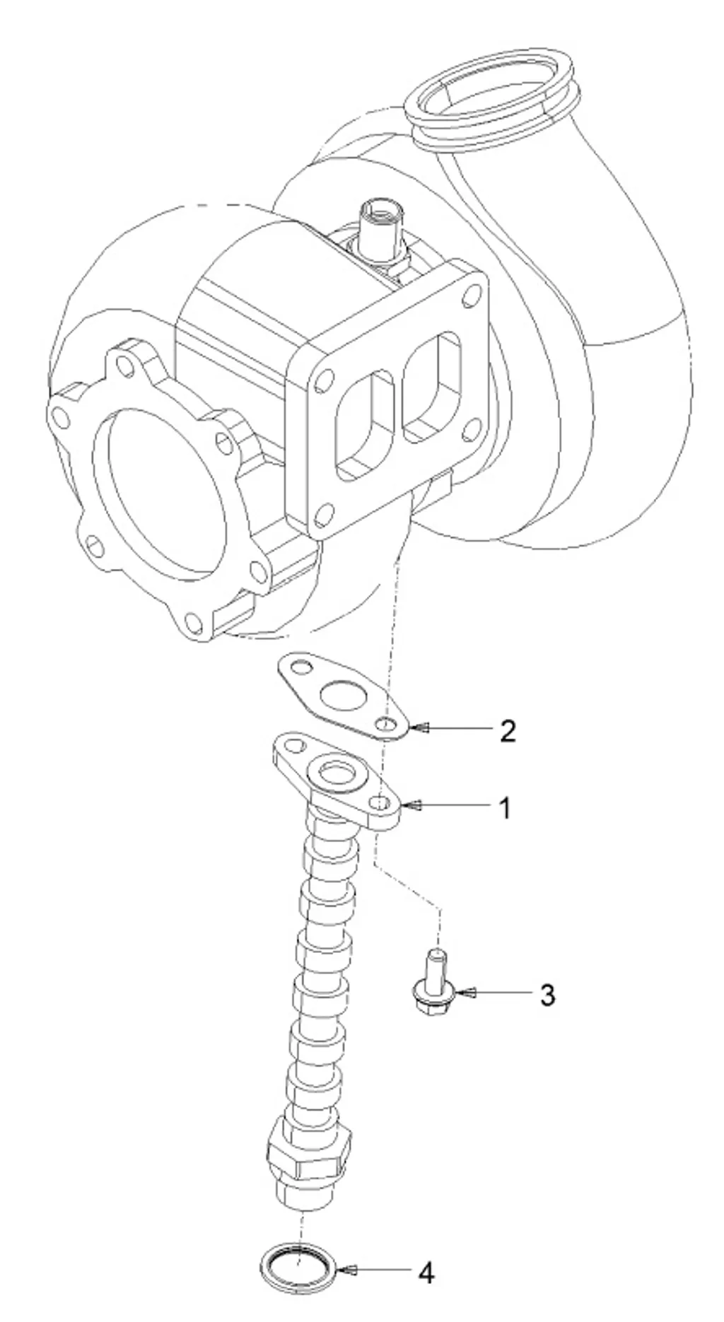 Buy Turbocharger Oil Return Pipe To Crankcase