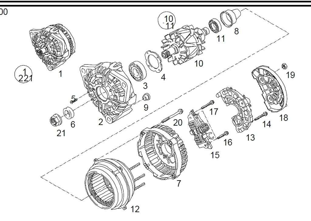Buy Alternator Components 51.26101-7271